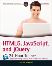 cover of the book HTML5, JavaScript, and jQuery 24-Hour Trainer