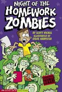 cover of the book Night of the homework zombies