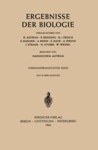 cover of the book Ergebnisse der Biologie