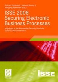 cover of the book ISSE 2008 Securing Electronic Business Processes: Highlights of the Information Security Solutions Europe 2008 Conference