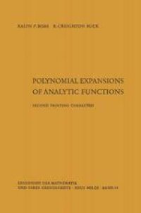 cover of the book Polynomial expansions of analytic functions