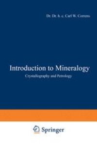 cover of the book Introduction to Mineralogy: Crystallography and Petrology