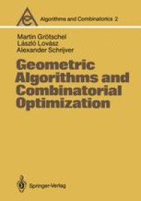 cover of the book Geometric Algorithms and Combinatorial Optimization