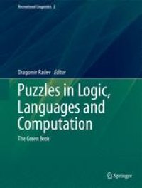 cover of the book Puzzles in Logic, Languages and Computation: The Green Book