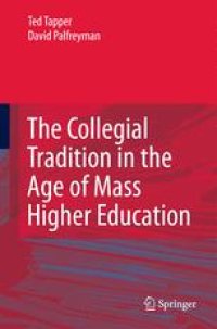 cover of the book The Collegial Tradition in the Age of Mass Higher Education