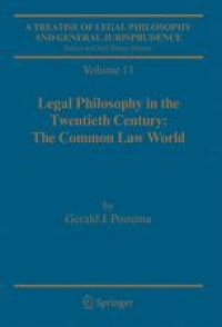 cover of the book A Treatise of Legal Philosophy and General Jurisprudence: Volume 11: Legal Philosophy in the Twentieth Century: The Common Law World