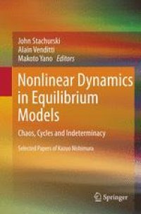 cover of the book Nonlinear Dynamics in Equilibrium Models: Chaos, Cycles and Indeterminacy