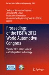 cover of the book Proceedings of the FISITA 2012 World Automotive Congress: Volume 10: Chassis Systems and Integration Technology