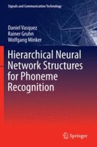 cover of the book Hierarchical Neural Network Structures for Phoneme Recognition