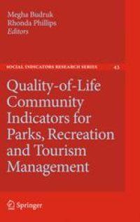 cover of the book Quality-of-Life Community Indicators for Parks, Recreation and Tourism Management