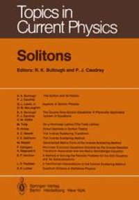 cover of the book Solitons