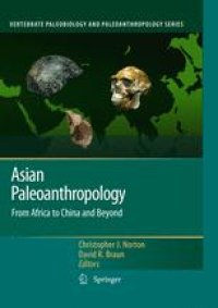 cover of the book Asian Paleoanthropology: From Africa to China and Beyond