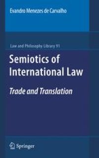 cover of the book Semiotics of International Law: Trade and Translation