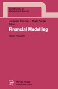 cover of the book Financial Modelling: Recent Research