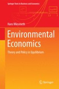 cover of the book Environmental Economics: Theory and Policy in Equilibrium