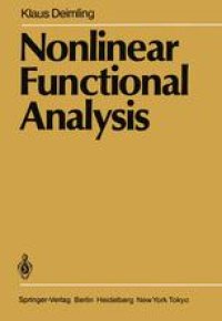 cover of the book Nonlinear Functional Analysis