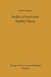 cover of the book Studies in Non-Linear Stability Theory