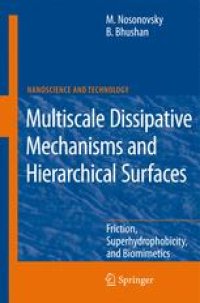 cover of the book Multiscale Dissipative Mechanisms and Hierarchical Surfaces: Friction, Superhydrophobicity, and Biomimetics