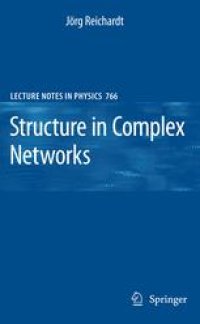 cover of the book Structure in Complex Networks