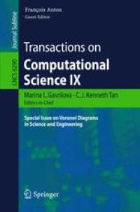 cover of the book Transactions on Computational Science IX: Special Issue on Voronoi Diagrams in Science and Engineering