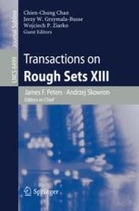 cover of the book Transactions on Rough Sets XIII