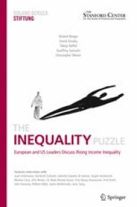 cover of the book The Inequality Puzzle: European and US Leaders Discuss Rising Income Inequality