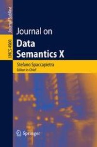 cover of the book Journal on Data Semantics X