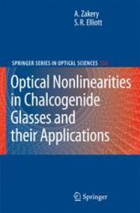 cover of the book Optical Nonlinearities in Chalcogenide Glasses and their Applications