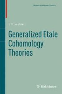 cover of the book Generalized Etale Cohomology Theories