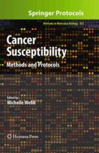 cover of the book Cancer Susceptibility: Methods and Protocols