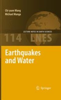 cover of the book Earthquakes and Water