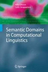 cover of the book Semantic Domains in Computational Linguistics