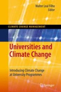 cover of the book Universities and Climate Change: Introducing Climate Change to University Programmes