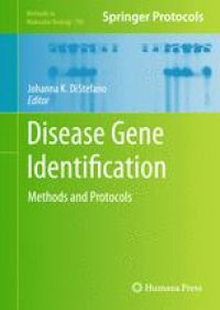 cover of the book Disease Gene Identification: Methods and Protocols