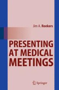 cover of the book Presenting at Medical Meetings