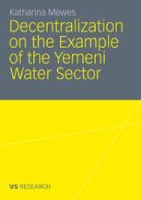 cover of the book Decentralization on the Example of the Yemeni Water Sector