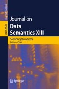 cover of the book Journal on Data Semantics XIII