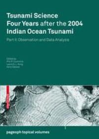 cover of the book Tsunami Science Four Years after the 2004 Indian Ocean Tsunami: Part II: Observation and Data Analysis