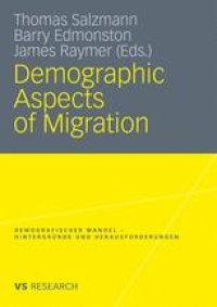 cover of the book Demographic Aspects of Migration