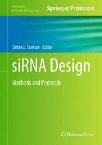 cover of the book siRNA Design: Methods and Protocols