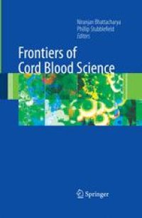 cover of the book Frontiers of Cord Blood Science