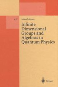 cover of the book Infinite Dimensional Groups and Algebras in Quantum Physics