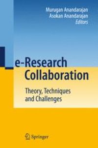 cover of the book e-Research Collaboration: Theory, Techniques and Challenges