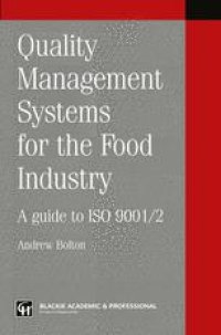 cover of the book Quality Management Systems for the Food Industry: A guide to ISO 9001/2