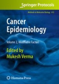 cover of the book Cancer Epidemiology: Modifiable Factors