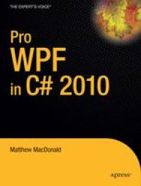 cover of the book Pro WPF in C# 2010: Windows Presentation Foundation in .NET 4.0