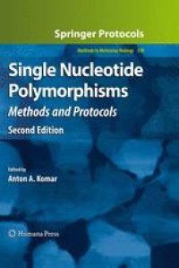 cover of the book Single Nucleotide Polymorphisms: Methods and Protocols