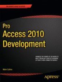 cover of the book Pro Access 2010 Development