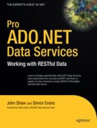 cover of the book Pro ADO.NET Data Services: Working with RESTful Data