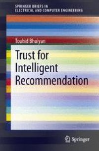 cover of the book Trust for Intelligent Recommendation